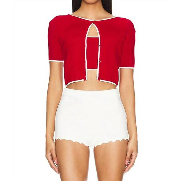 MAJORELLE Tops - NEW MAJORELLE amy cardi set in red